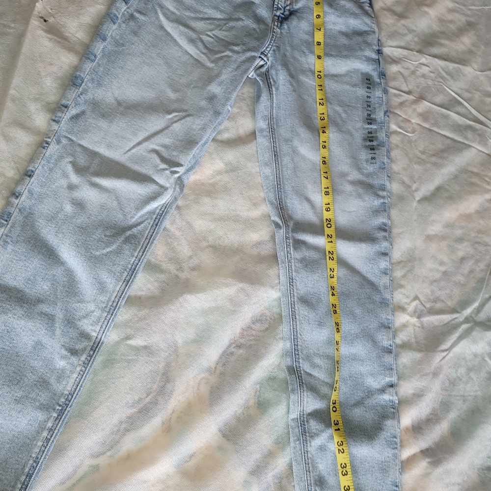 American Eagle Super High Rise Skylight Stretch Mom Jeans Size 00 Short - Picture 6 of 10